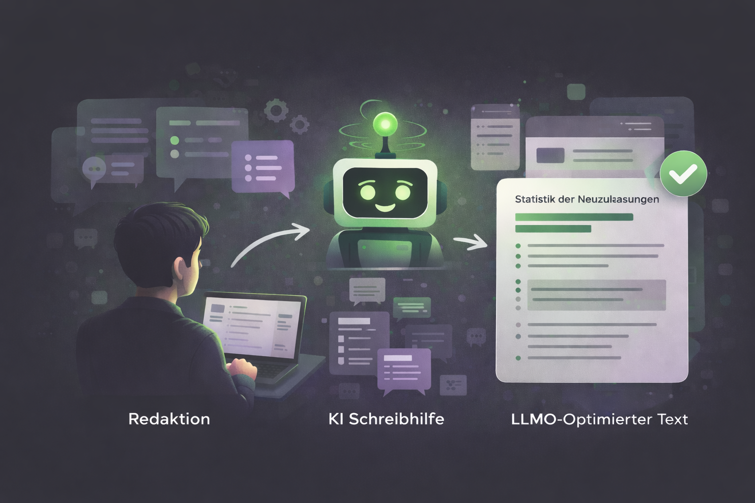 SEO vs LLMO vs GEO – KI-Schreibhilfe für Redaktionen